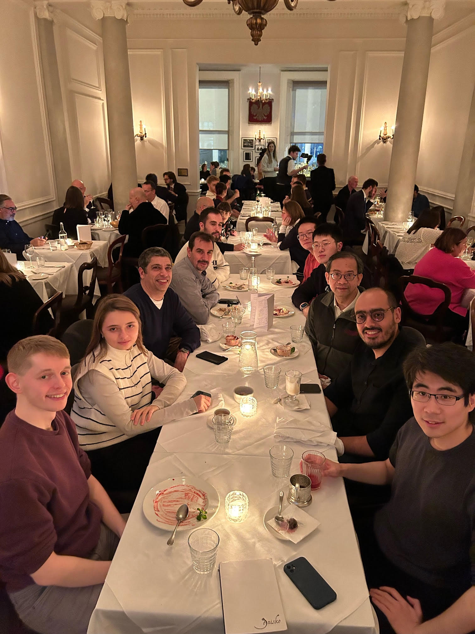 Dinner during visit to Imperial College London - Feb 2024